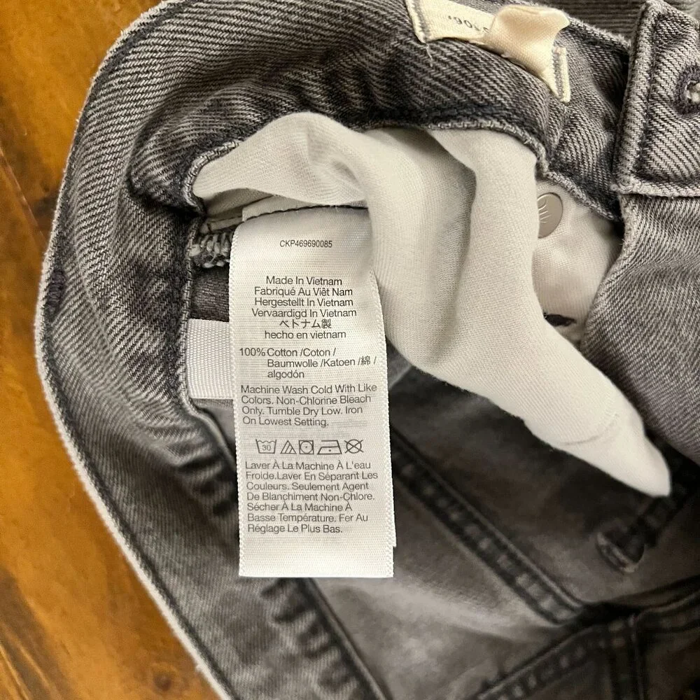 Madewell The '90s Straight Jean - Gray Size 30 - Picture 10 of 10